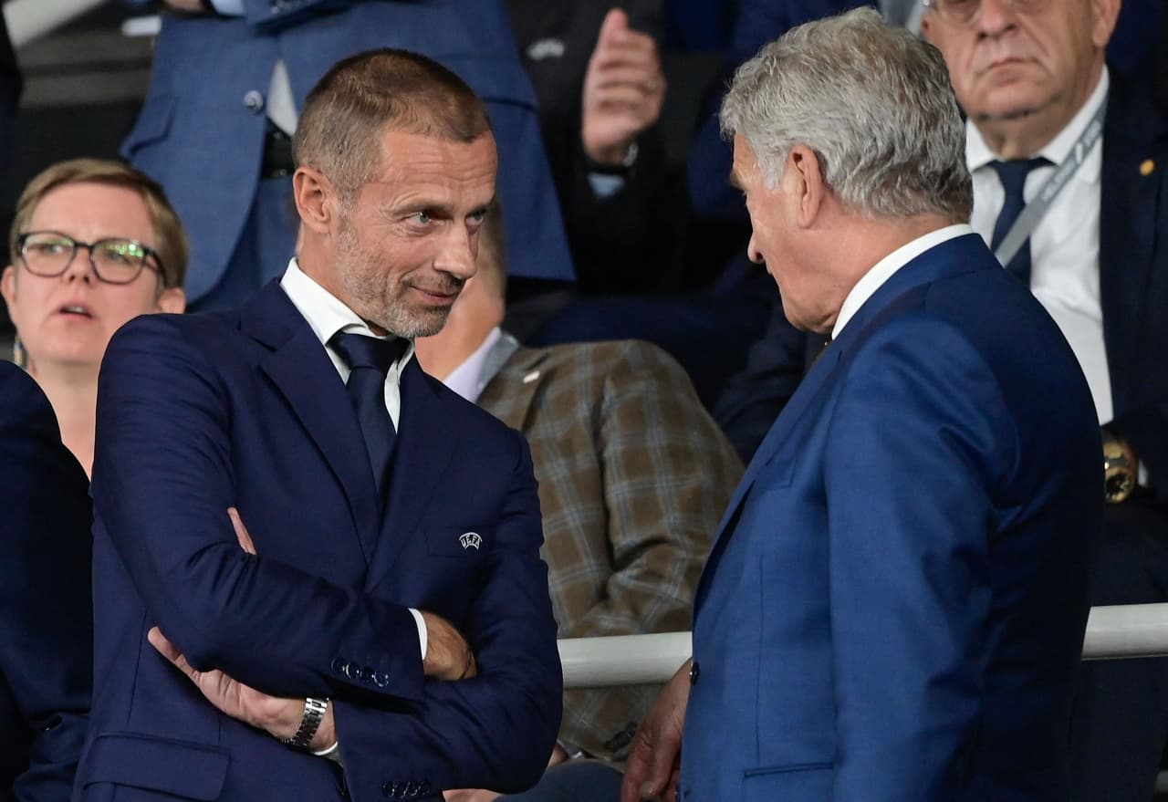 Aleksander Ceferin el presidente de la UEFA no podía faltar en el compromiso.
<br>