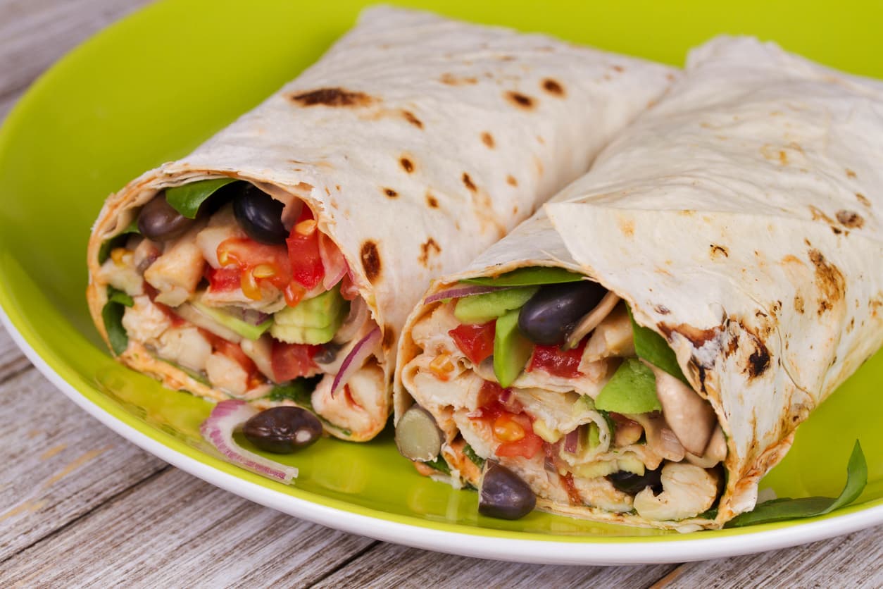 Burrito de espinacas y aguacate | Reto 28