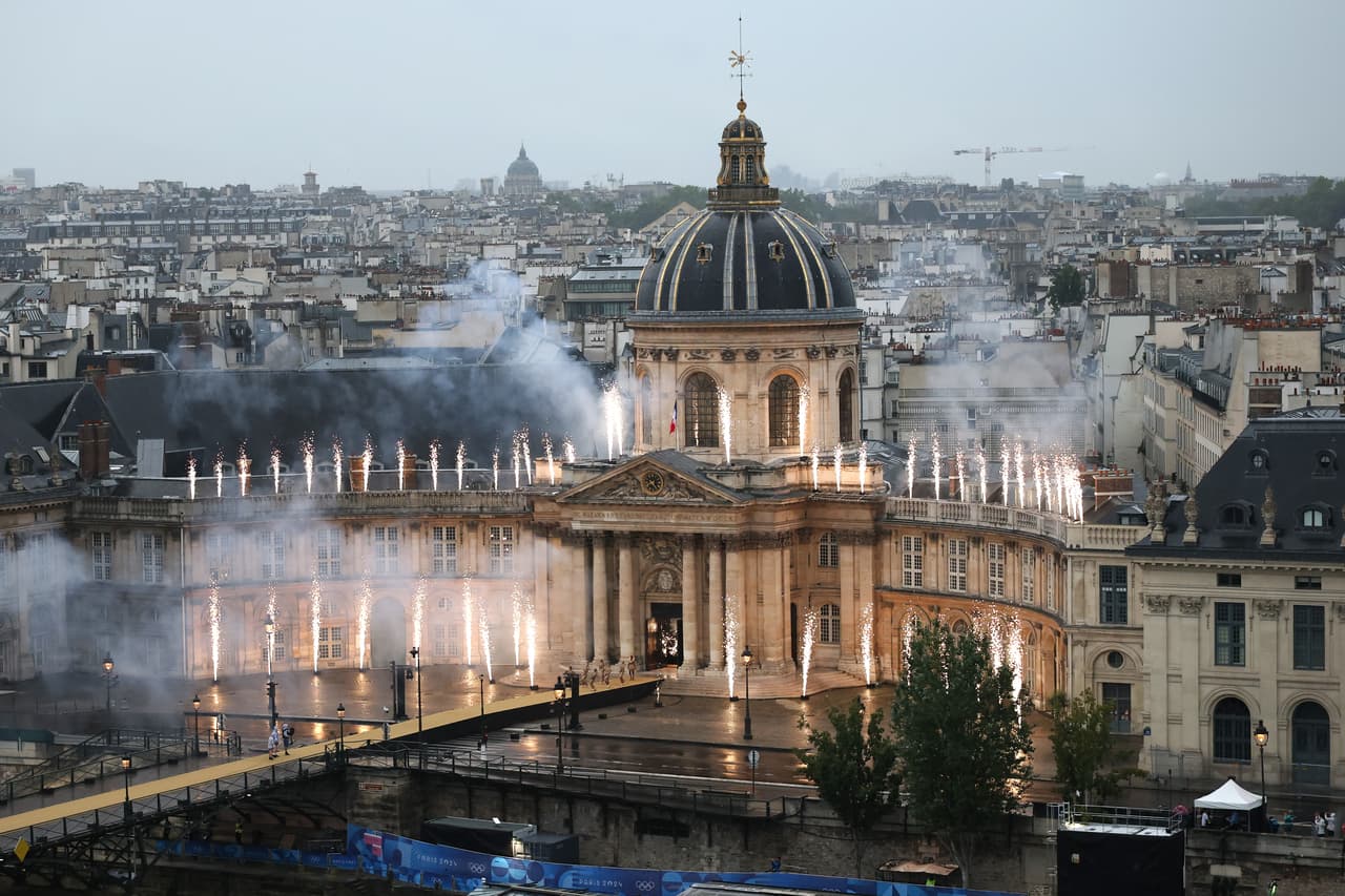 Los juegos piroténicos fueron los protagonistas de esta gala.
