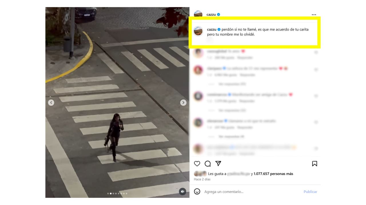 Así reapareció Cazzu