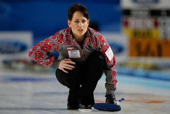 Ekaterina Galkina también pertenece al equipo ruso de curling.