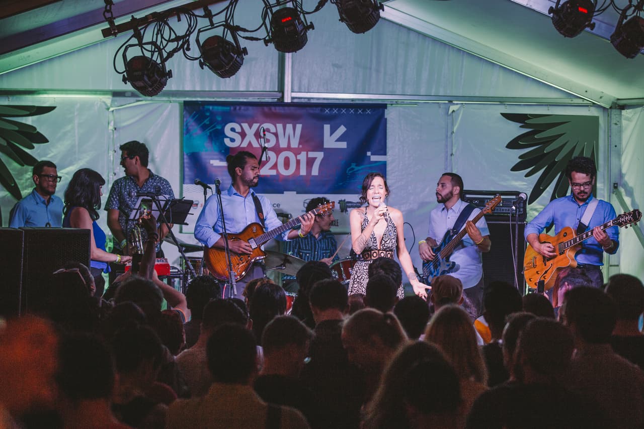 La última presentación de iLe en SXSW, en Kichink. Foto cortesía de Alejandro Pedrosa.