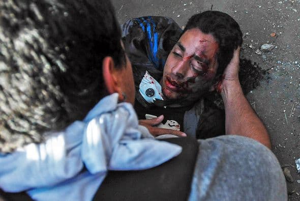 12 de febrero. El estudiante Bassil DaCosta cae abatido por disparos en una calle de Caracas durante una manifstación contra el gobierno del presidente Nicolás Maduro.