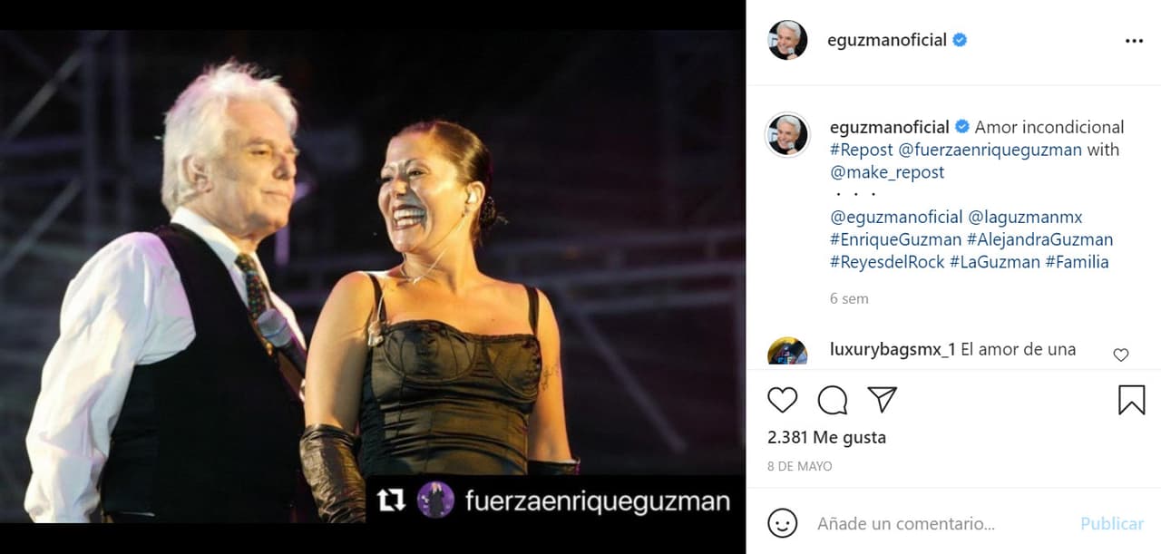 "
<b><a href="https://www.univision.com/famosos/frida-sofia-reta-enrique-guzman-ratifico-denuncia-ella-fotos" target="_blank">(Estamos) bien</a></b>, muchas gracias", dijo el cantante, "vamos a ver si nos comemos una carnita juntos". 
<br>