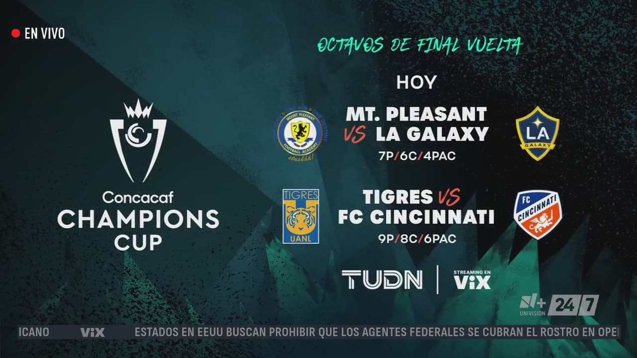 Concacaf Champions Cup: ¿Dónde y a qué hora ver los partidos de hoy jueves?