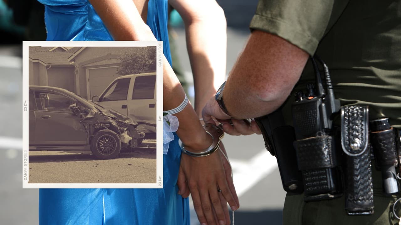 Destruye tres autos y un tablero de básquetbol por conducir bajo los efectos del alcohol