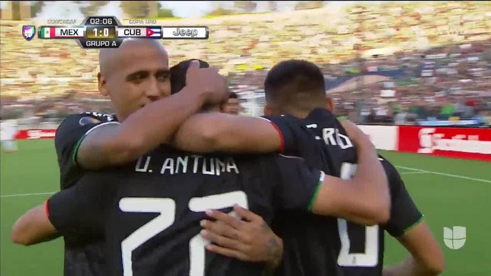 ¡GOOOL! Uriel Antuna anota para Mexico