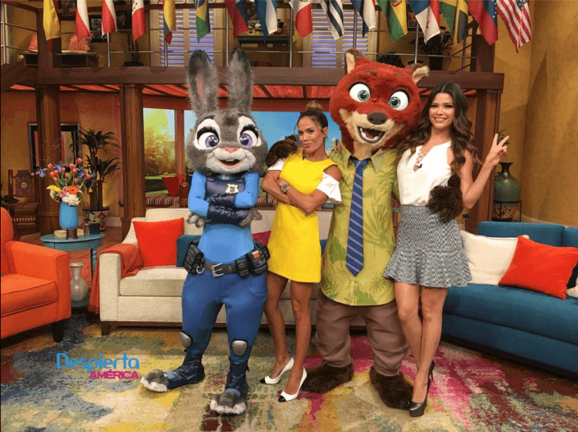 Muy divertidas con los chicos de Zootapia.