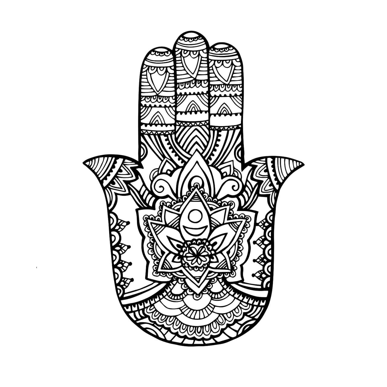La MANO DE FÁTIMA o Hamsa es un amuleto de origen árabe musulmán que tiene el propósito de proteger de cualquier negatividad, enfermedad, mal de ojo o cualquier tipo de desgracia que nos aparezca en el camino. Esencial para librarnos de malas cosas en nuestra búsqueda de paz y madurez espiritual.