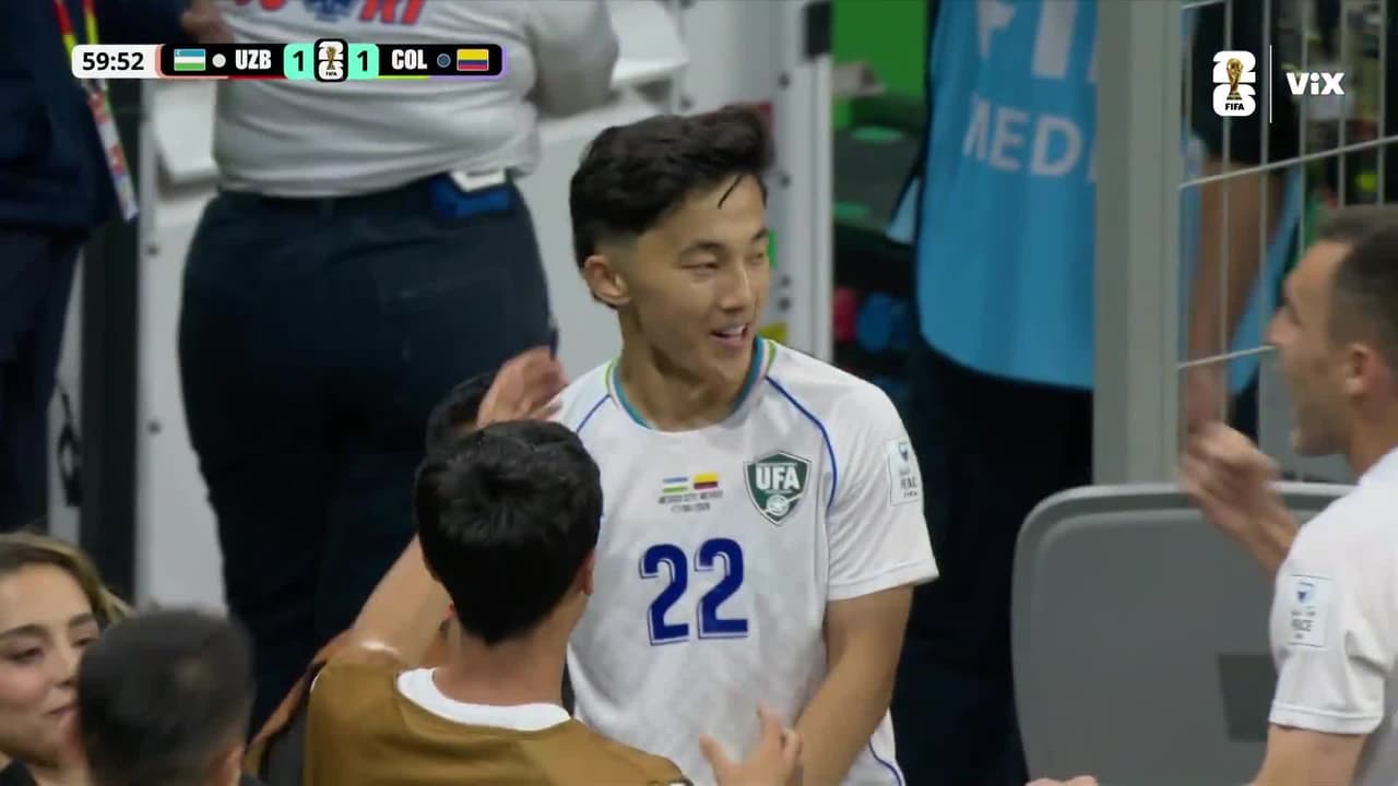 ¡Mira! ¡Este es el primer gol de Uzbekistán en Mundiales!