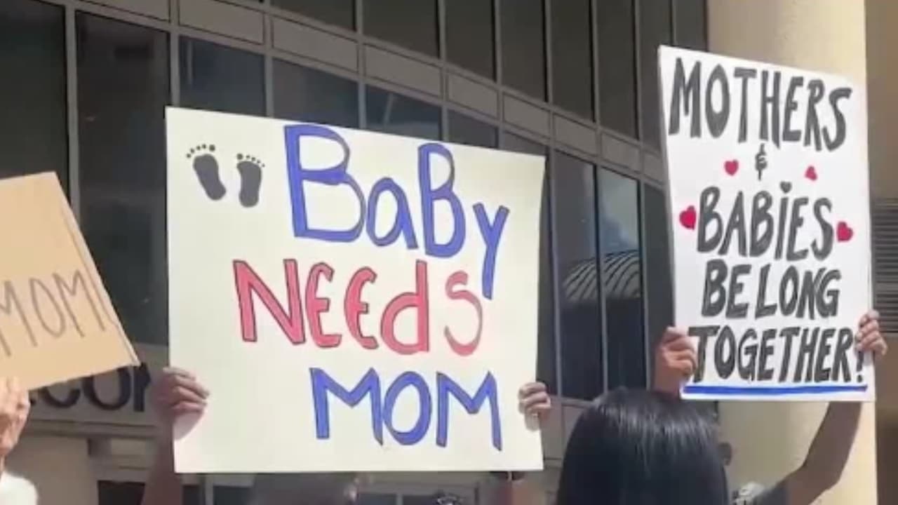 Protestan en Tampa por detención de una madre inmigrante: su bebé lactante lleva semanas sin verla