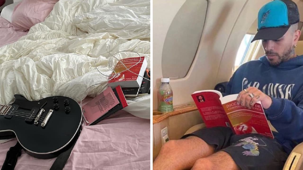 En la cama de Rosalía aparece el mismo libro que lee Rauw Alejandro.