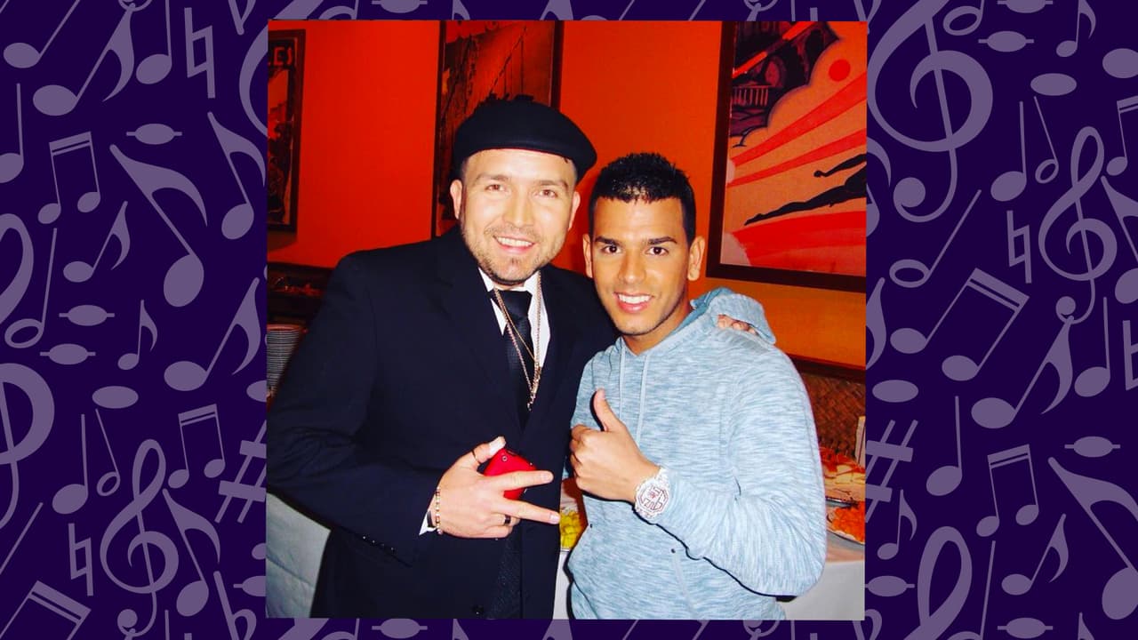 Foto que prueba que la música no tiene barreras. ¿No te gustaría ver a este par? Tito El Bambino seguro le dio unos tips.