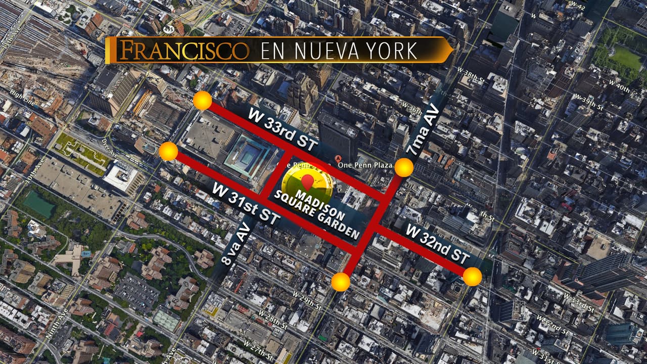 Mapas revelan las calles que cerrarán durante la visita del papa en Nueva York.