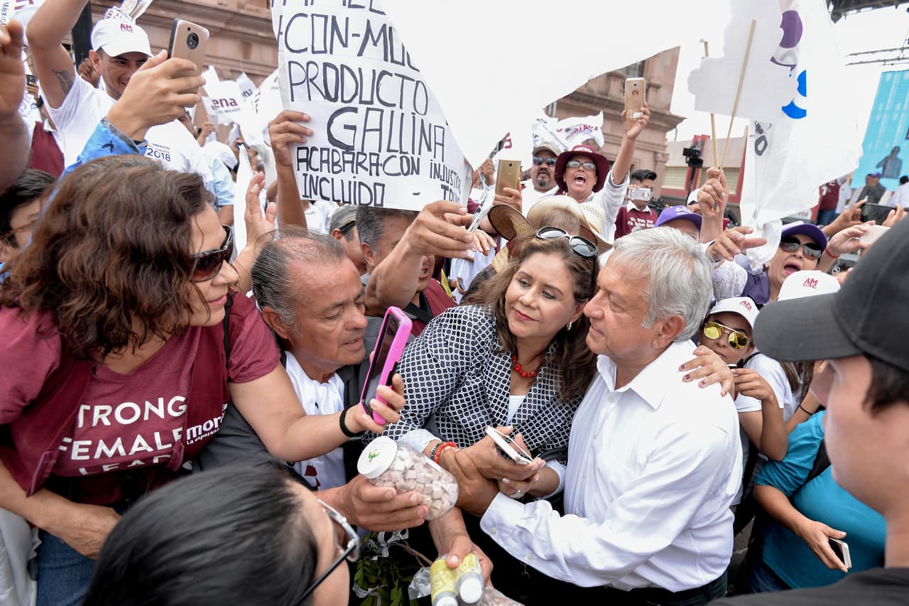 Según el recuento de INEGI, AMLO visitó 15 ciudades en el Estado de México, nueve en Nuevo León, nueve en Veracruz y seis en Tamaulipas.