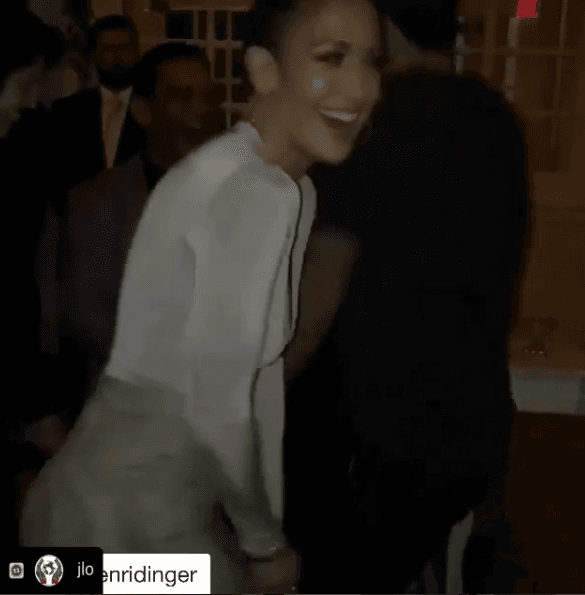 Jennifer Lopez compartió un video en el que aparece bailando 'Ginza' y como era de esperarse el cantante compartió el pequeño clip.