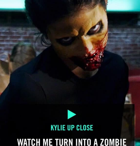 Kylie Jenner se transformó en zombie.