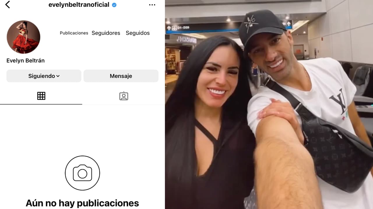 Así aparecía la cuenta de Evelyn Beltrán, novia de Toni Costa, hasta la mañana de este jueves 7 de diciembre.