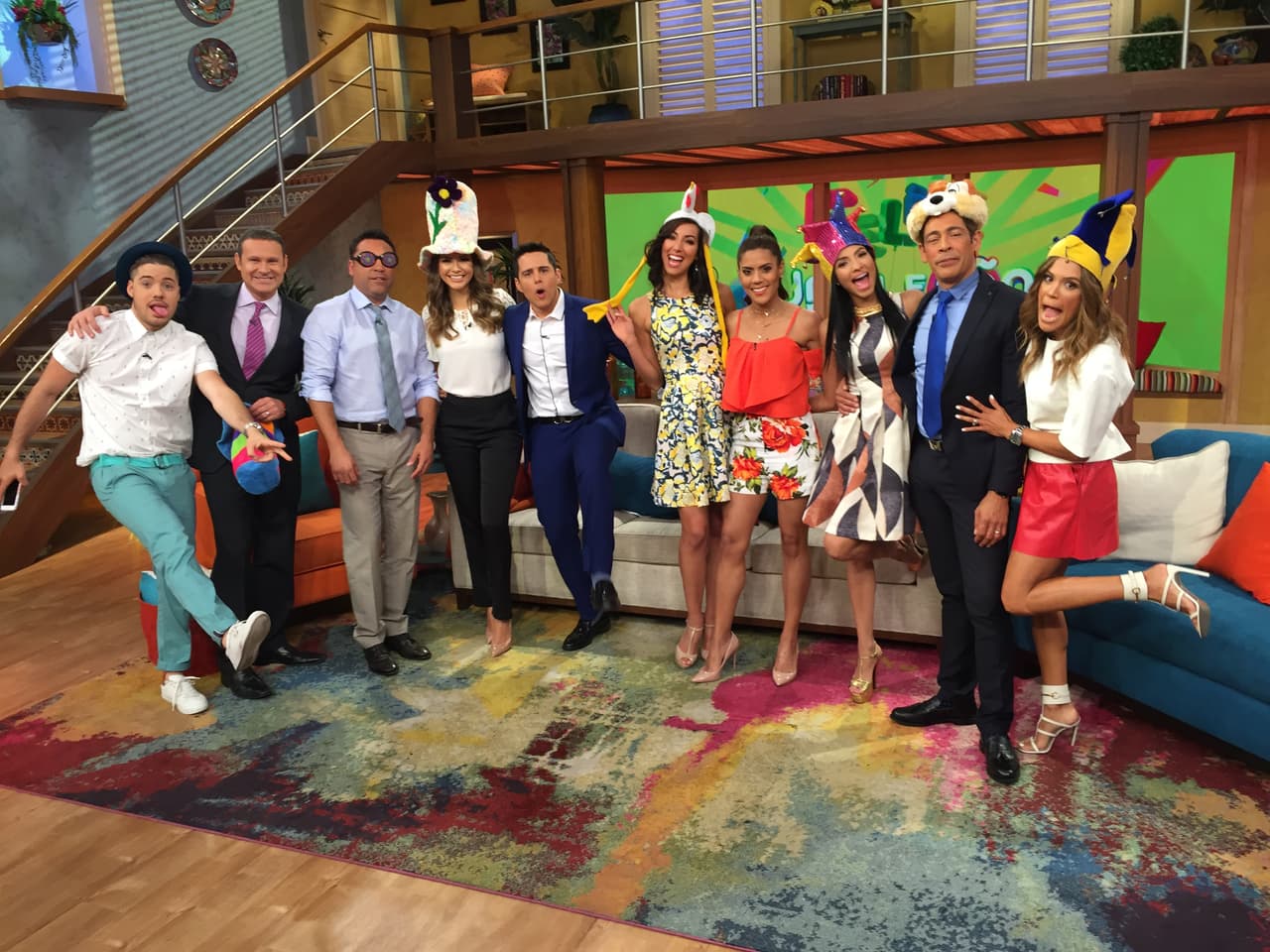 Comenzando la mañana llenos de alegría y con invitados de lujo.