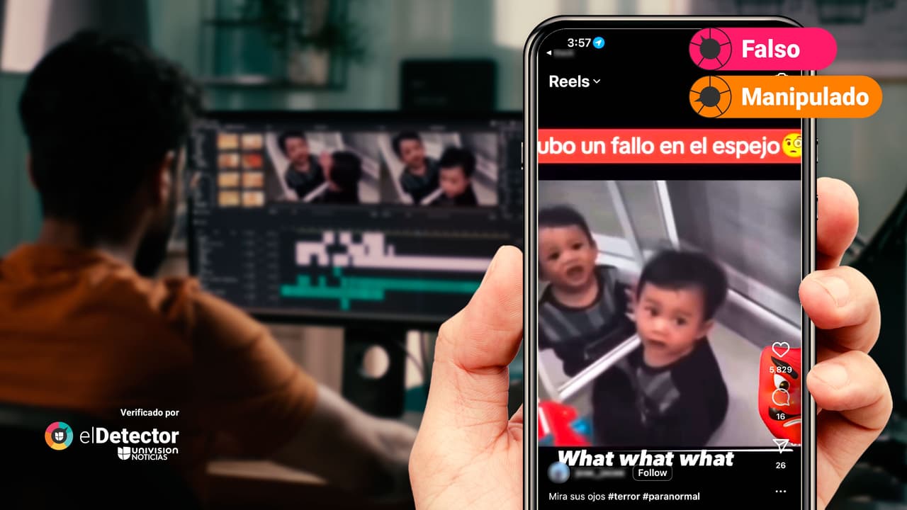 Ese bebé cuyo reflejo se mueve independientemente no es un fenómeno “paranormal”, es una edición