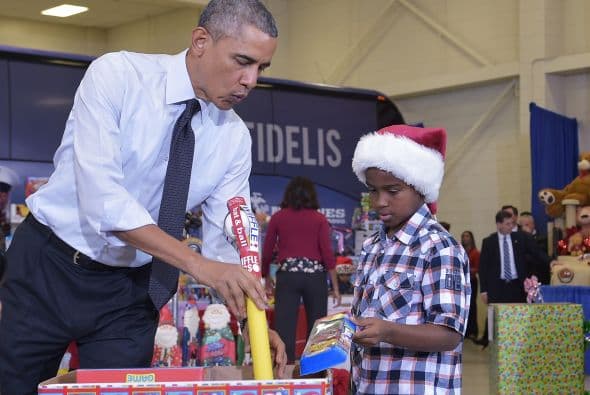 Los niños presentes sólo podían sonreír.