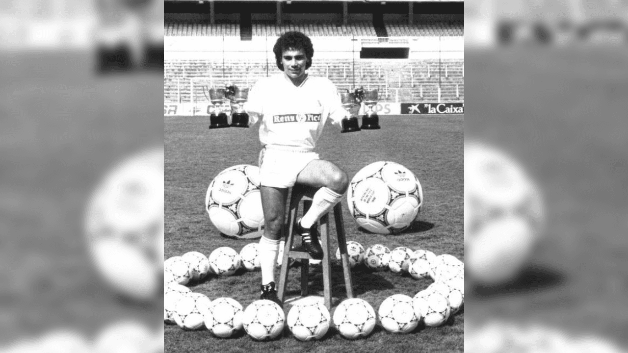 <b>¡El pentapichichi!</b>
<br>Sus otros cuatro trofeos por ser el máximo goleador de La Liga Española los obtuvo con el Real Madrid (1985-1986, 1986-1987, 1987-1988 y 1988-1989).