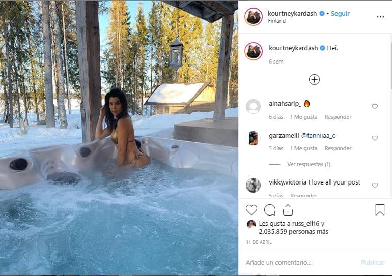 “Acabamos de estar en 
<b><a href="https://www.instagram.com/p/BwIMgFTHtw9/" target="_blank">Finlandia,</a></b> y comenté 'Mira, es genial para mí visitarlo, pero no voy a mudarme para acá'. Pero tal vez sí Noruega. ¿Suiza? Tengo muchas ideas", agregó.