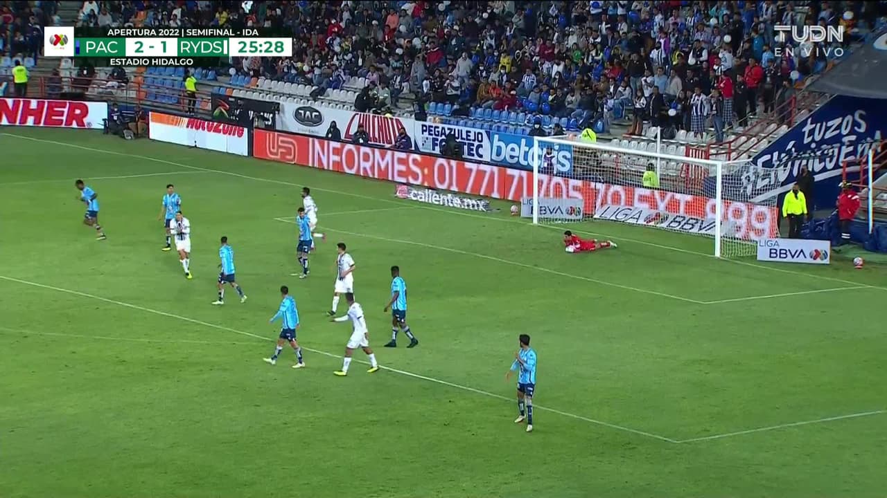 ¡TIRO ATAJADO! disparo por Germán Berterame.