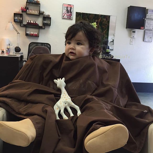 ¡Su primer corte de cabello! Baby Giulietta comenzó el 2016 con nuevo look. (4 de enero, 2016)