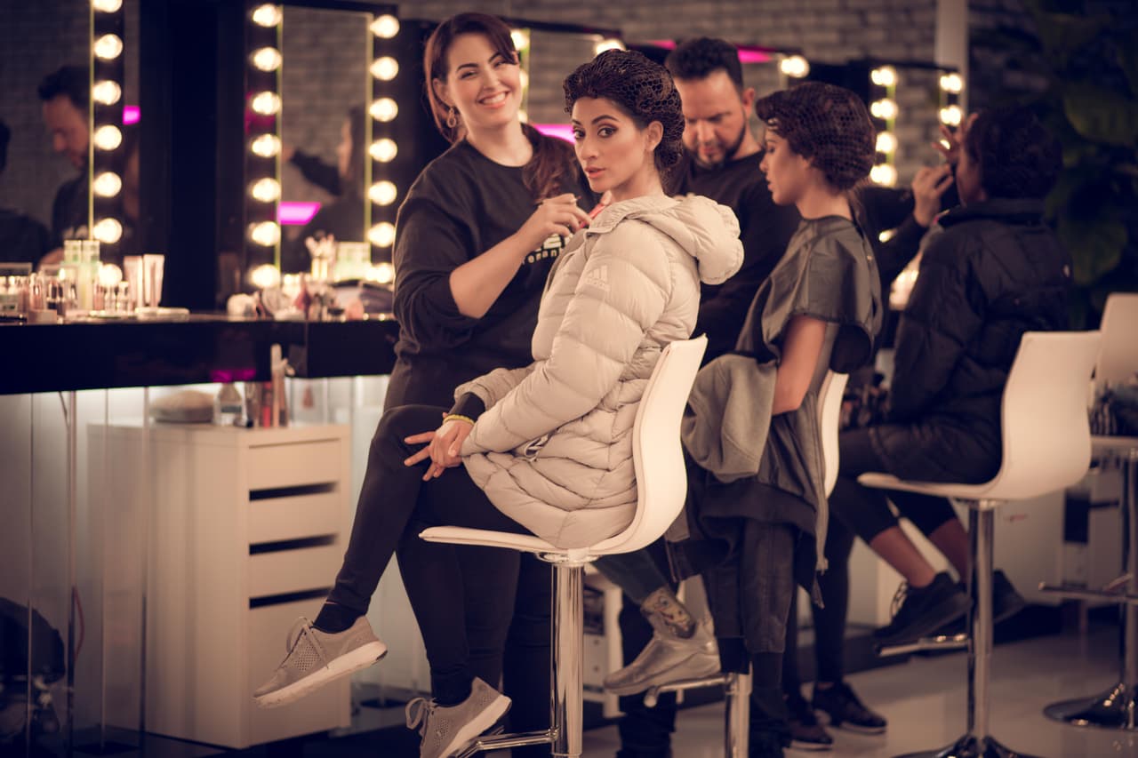 Las protagonistas del show estaban preparándose para su segunda gran noche.