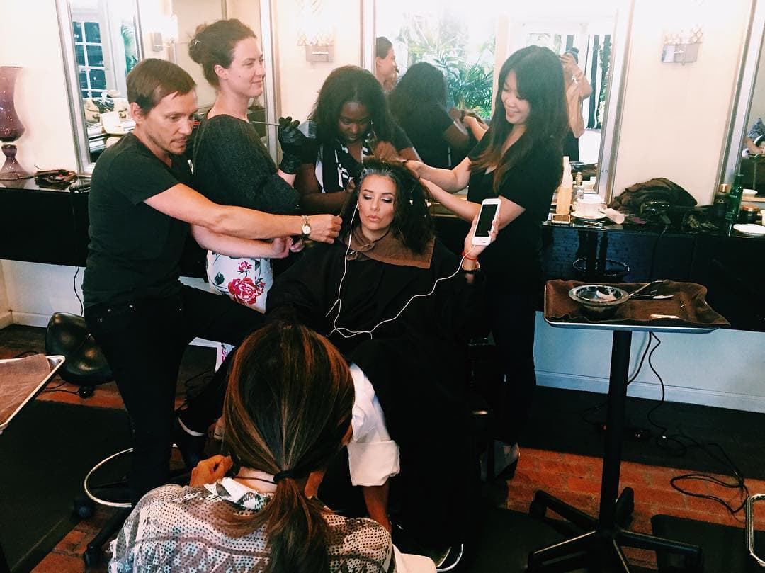 Minutos antes del evento compartió esta foto y escribió: "Back to reality! #WorkWorkWork".