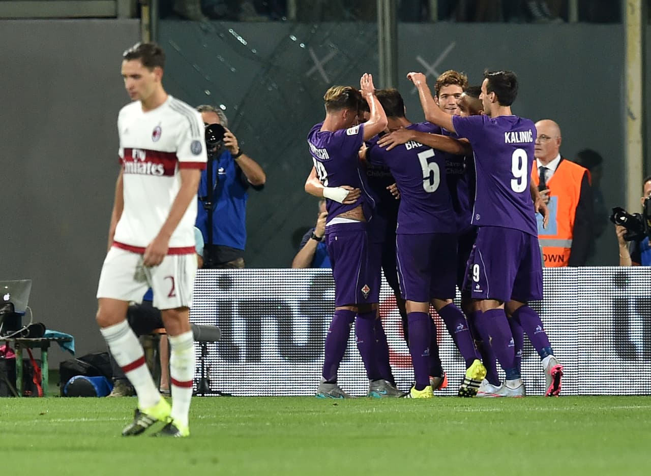 Sampdoria golea al Carpi y el Milan cae ante la Fiorentina