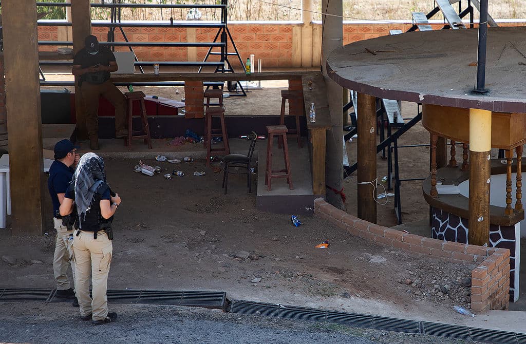 EAutoridades investigan en el rancho El Paraíso ubicado en el municipio de Zinapécuaro, Michoacán, donde ocurrió la masacre del 27 de marzo de 2022.