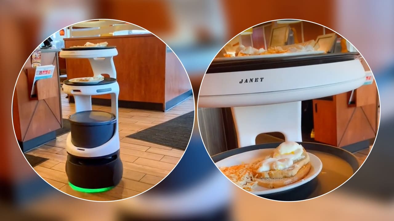 Ella es 'Janet', la 'mesera robot' del restaurante Denny's que se volvió viral en TikTok