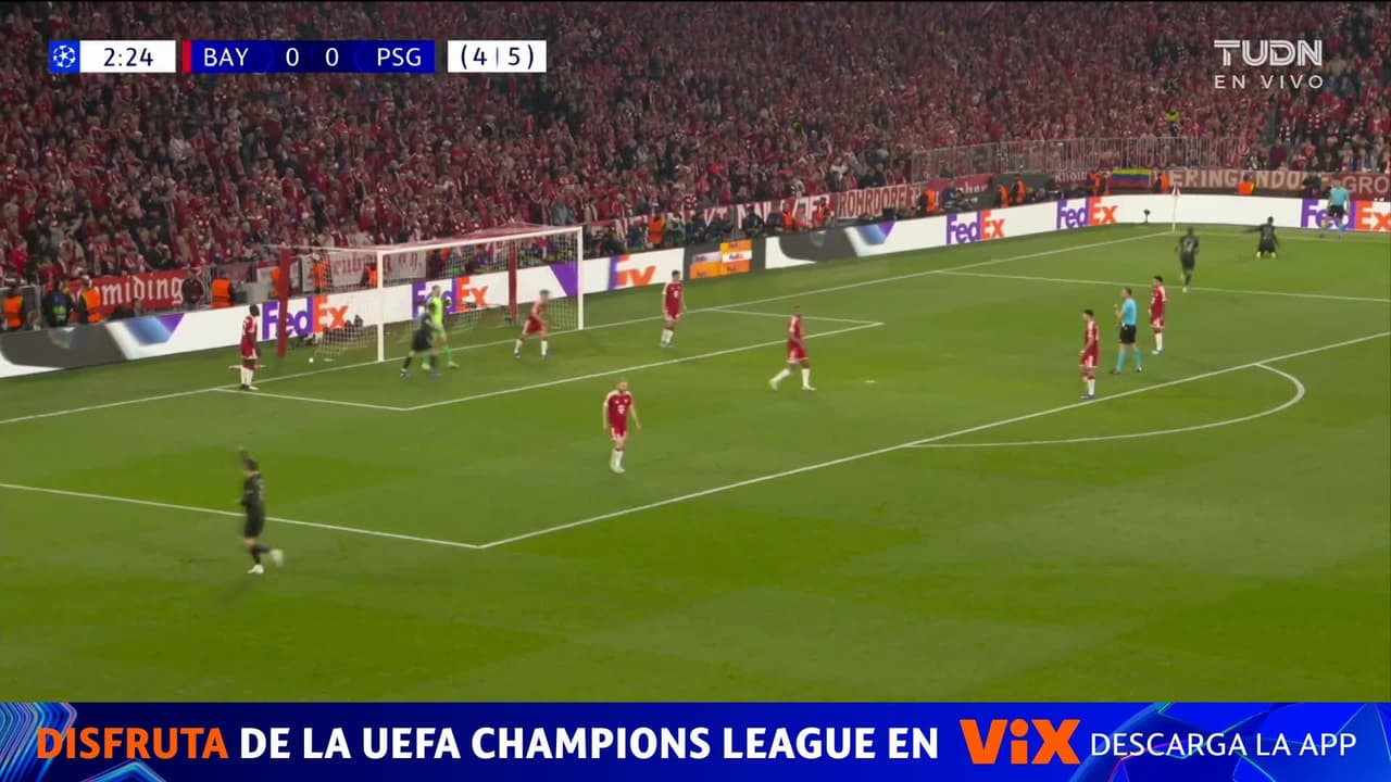 Gol del PGS ¡Dembelé abrió el marcador con un zurdazo dentro del área apenas a los 2 minutos!
