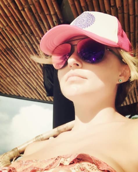 La actriz ya había estado viajando por otras playas de México, apenas hace una semana disfrutaba del calor de Mérida, Yucatán.