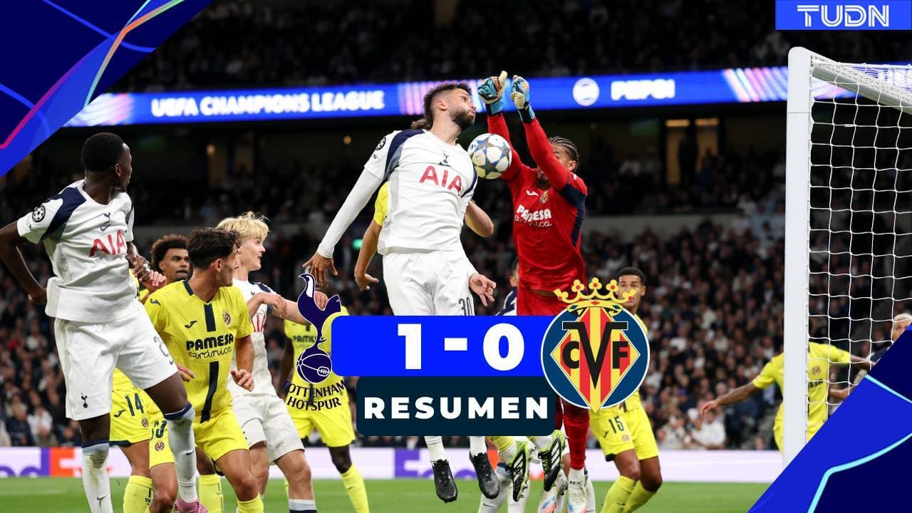 Resumen | Tottenham gana por la mínima un polémico partido vs Villarreal