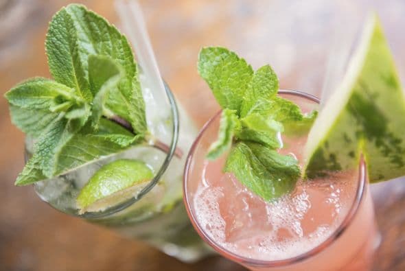 ‘Mocktails’. Gran alternativa a los ‘cocktails’, toda la familia puede disfrutar de estas sabrosas bebidas sin alcohol (y sin las calorías extras que este aporta), resalta Jennifer Christman, gerente de nutrición clínica de Medifast, Inc.