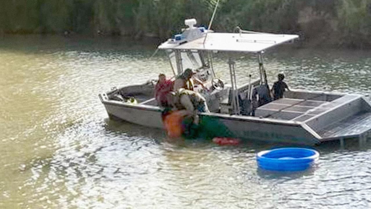 Así salvan a un bebé de seis meses de ahogarse en el Río Bravo