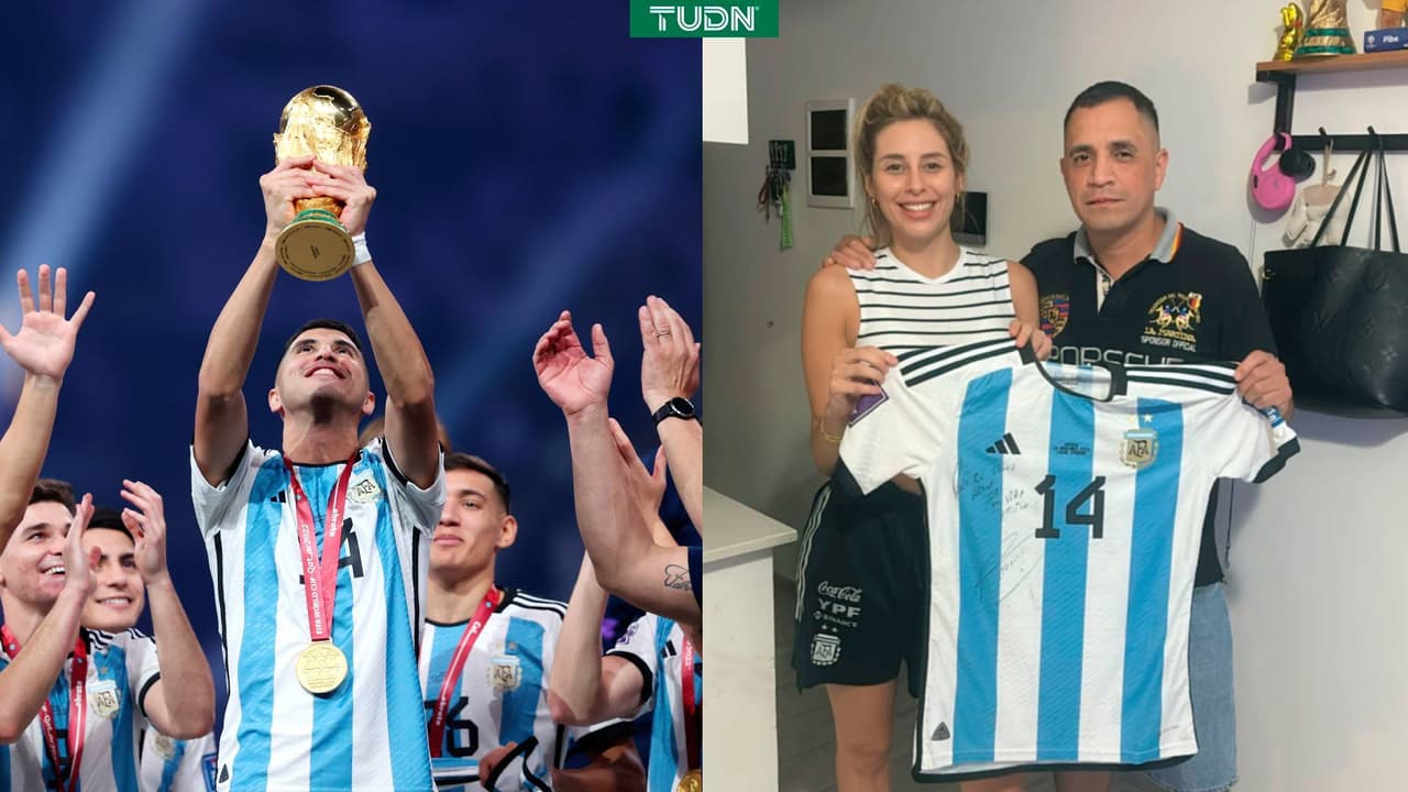 Pareja de Exequiel Palacios, amaga con vender medalla de campeón con Argentina
