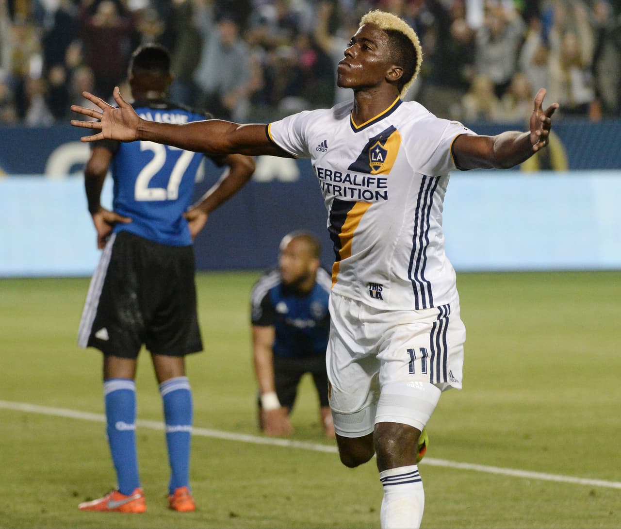 Gyasi Zardes se inscribió con un doblete para el Galaxy ante Earthquakes