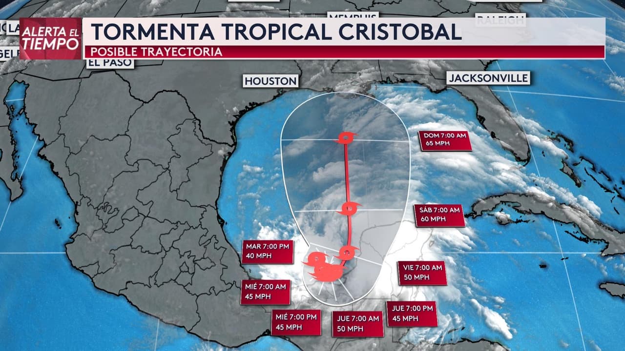 Se forma la tormenta tropical Cristóbal en el Golfo de México: ¿Está Texas en riesgo?
