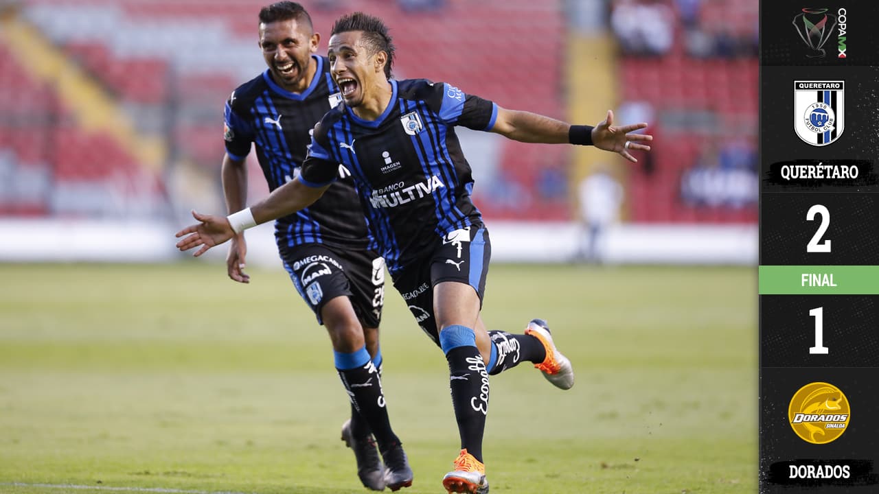 Con dos 'picotazos' de Camilo Sanvezzo, Gallos Blancos eliminó a los Dorados de Maradona