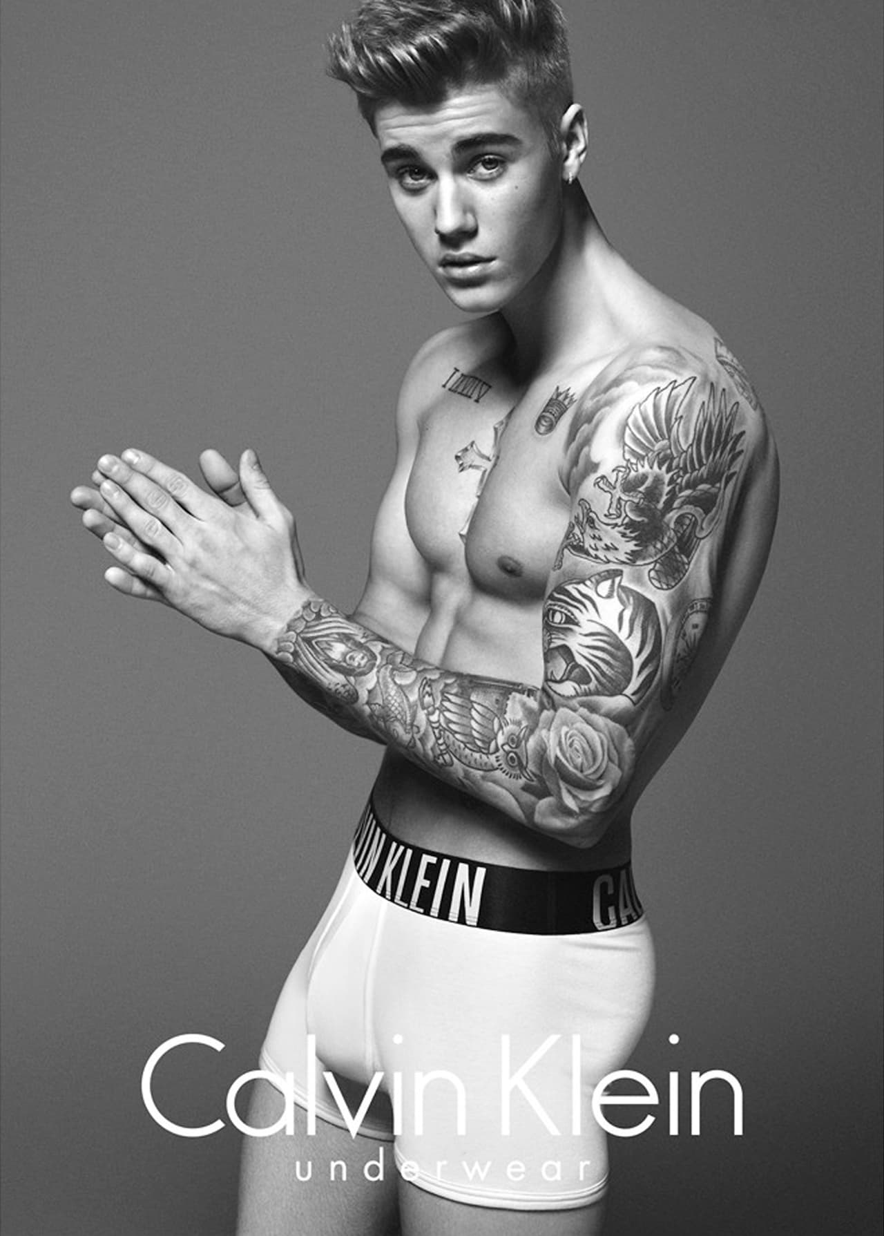 Justin Bieber fue la imagen de la campaña de Calvin Klein.