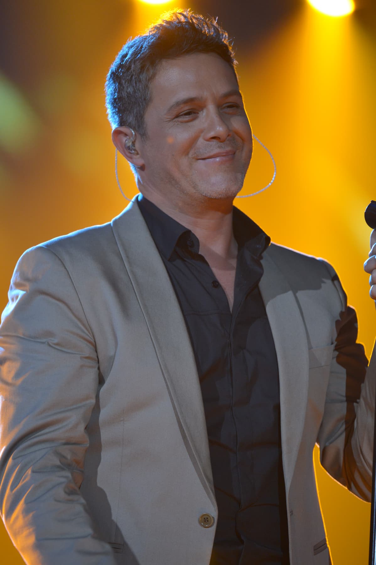 Y no paró de mostrar en todo momento su buena vibra.