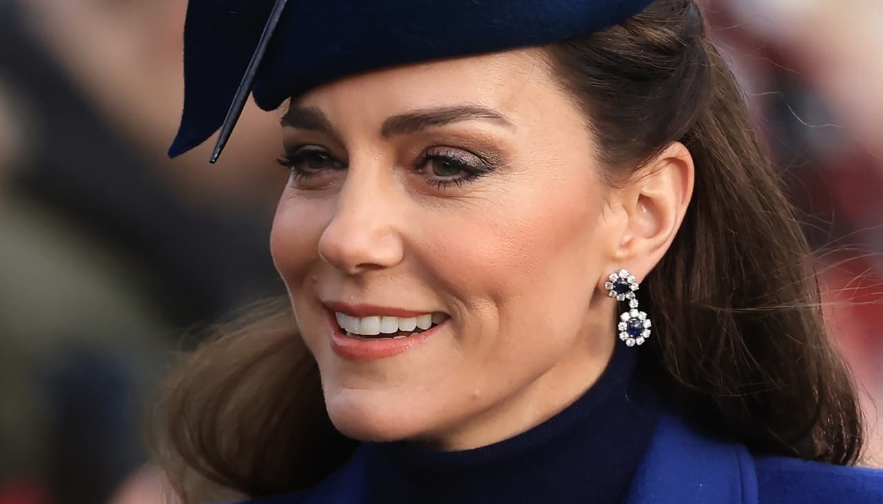 Kate Middleton em sua última aparição pública antes da cirurgia à qual foi submetida em janeiro de 2024