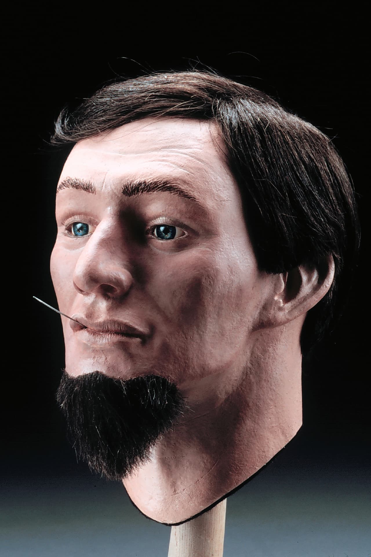 Esta es la recreación que los forenses hicieron en 2004 de Frank Collins. Sus restos fueron enterrados ese año junto con los de sus compañeros de equipo y otros que perdieron la vida en el Hunley en 1864.