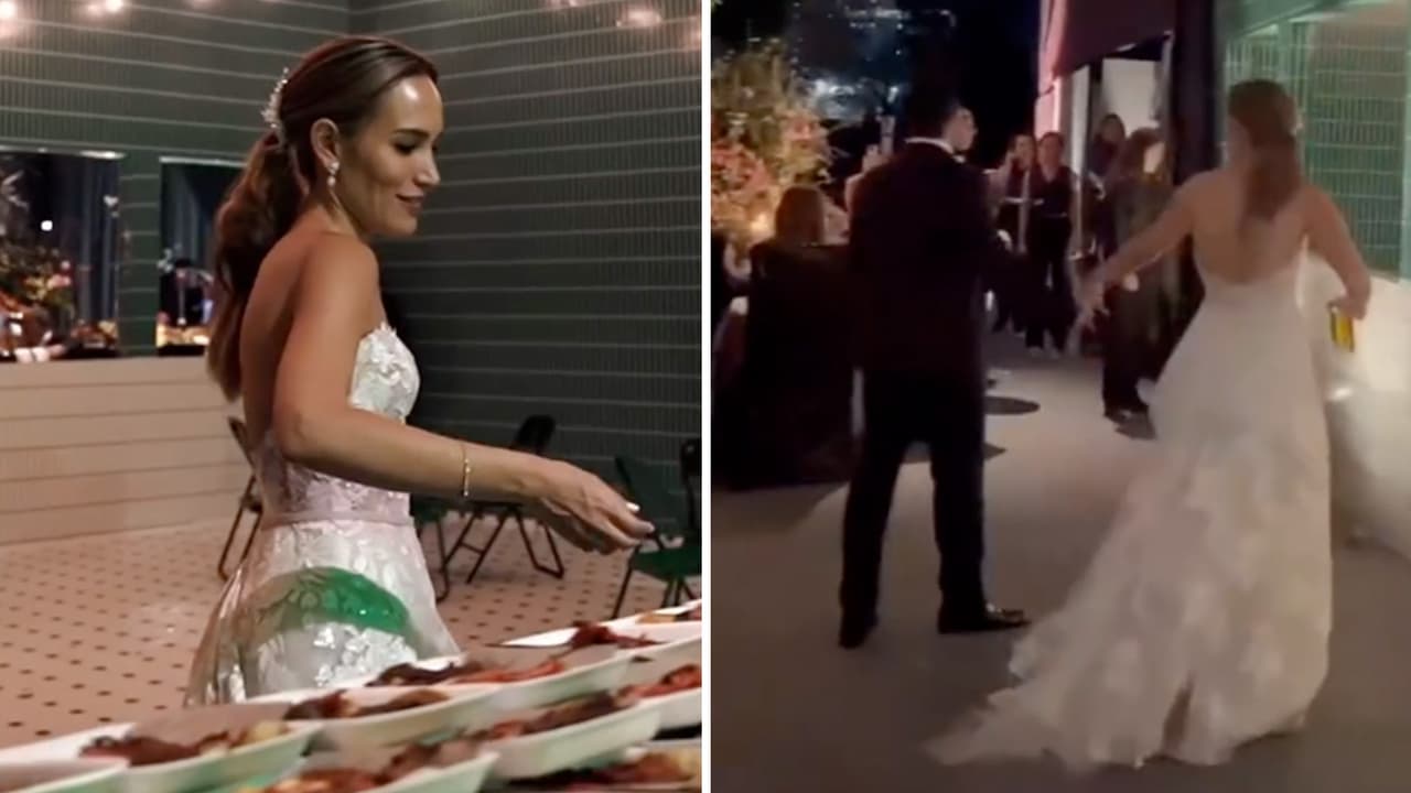 Pareja recrea la taquería en la que se conocieron para su boda: así luce 