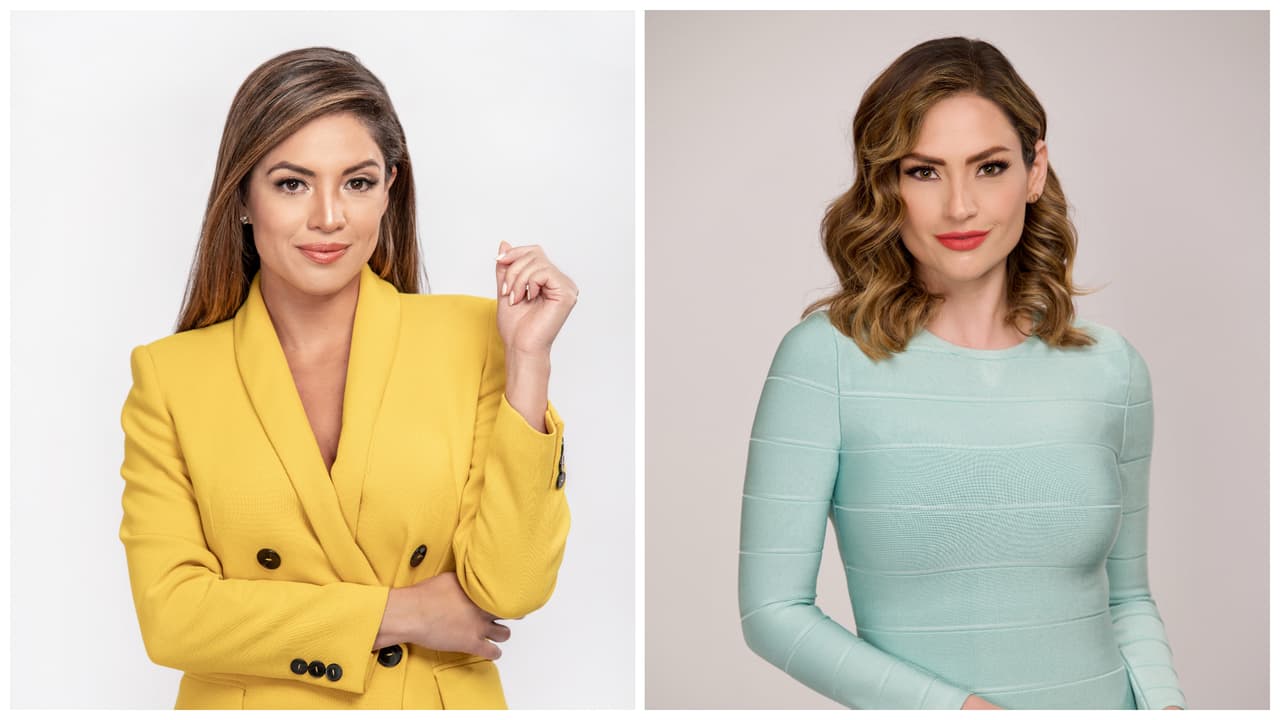 Pamela Silva y Michelle Galván, conductoras de Noche de Estrellas de PLN 2023