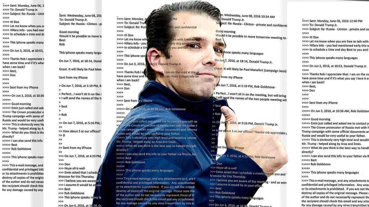 En español: la cadena de correos de Donald Trump Jr. sobre la información rusa "que incriminaría a Clinton"